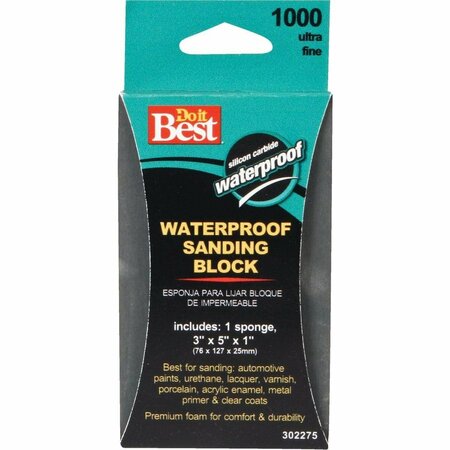 ALL-SOURCE Waterproof 3 In. x 5 In. x 1 In. 1000 Grit Ultra Fine Sanding Sponge 8333004